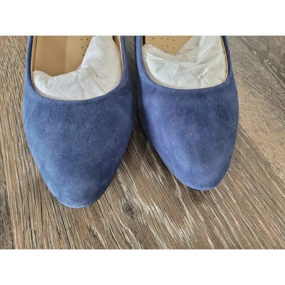 Trotters Women's‎ Blue Suede Kitten Heels size 6WW Pumps #7